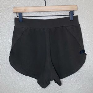Alphalete Identity Cozy Shorts Size Small Grey Green Women’s